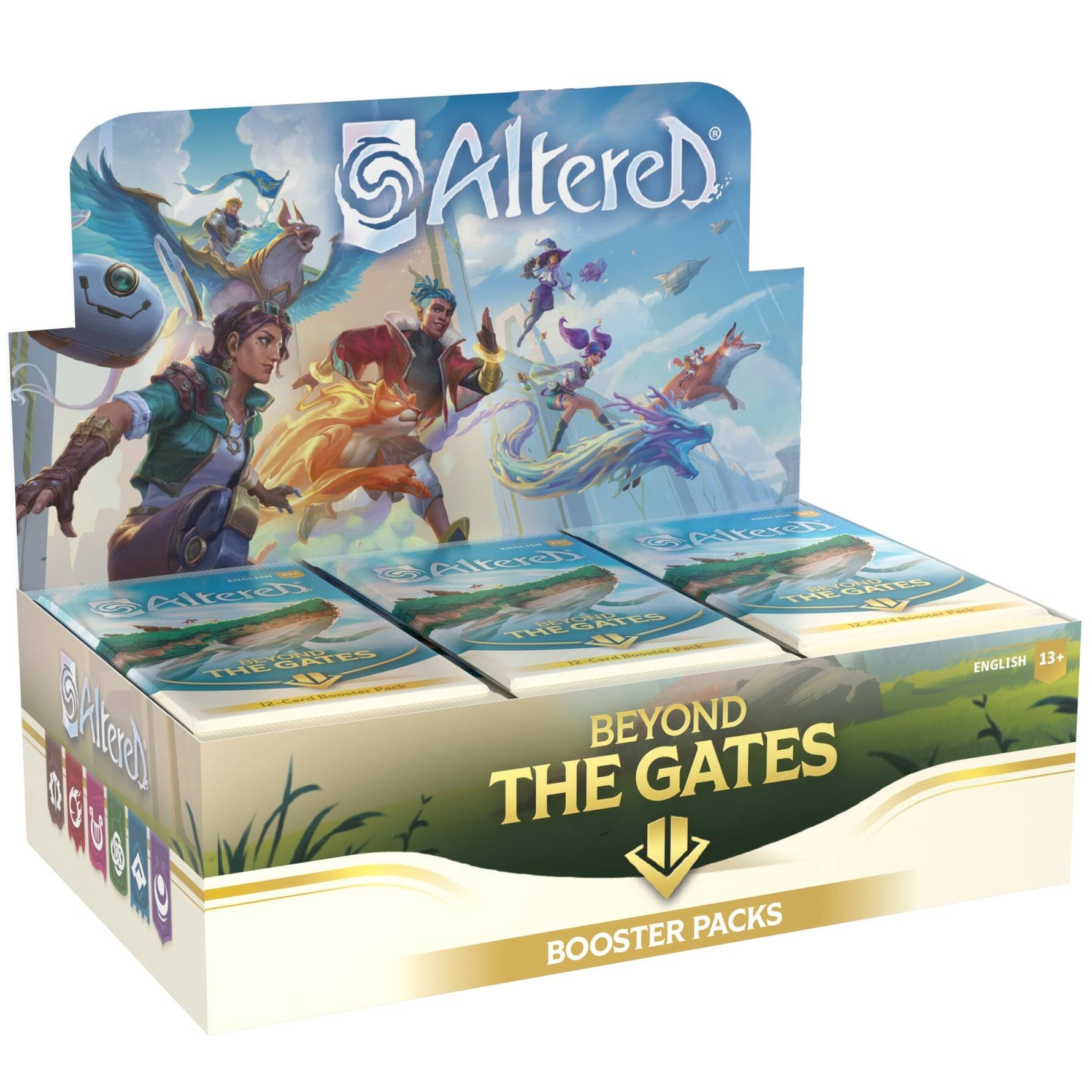Alteredi - Aitereh - Aiferen | THEGATES RCAS SN Alteran THE THE THEGATES GAES - 13+ SS ENGLISH THE W V 5 TE Hiteel BEYOND THE GATES 50 C A PACKS BOOSTER