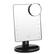 Front. Pursonic - Pursonic LED Dimmable Touch Vanity Makeup Mirror With Detachable 5X Mirror in Black - Black.