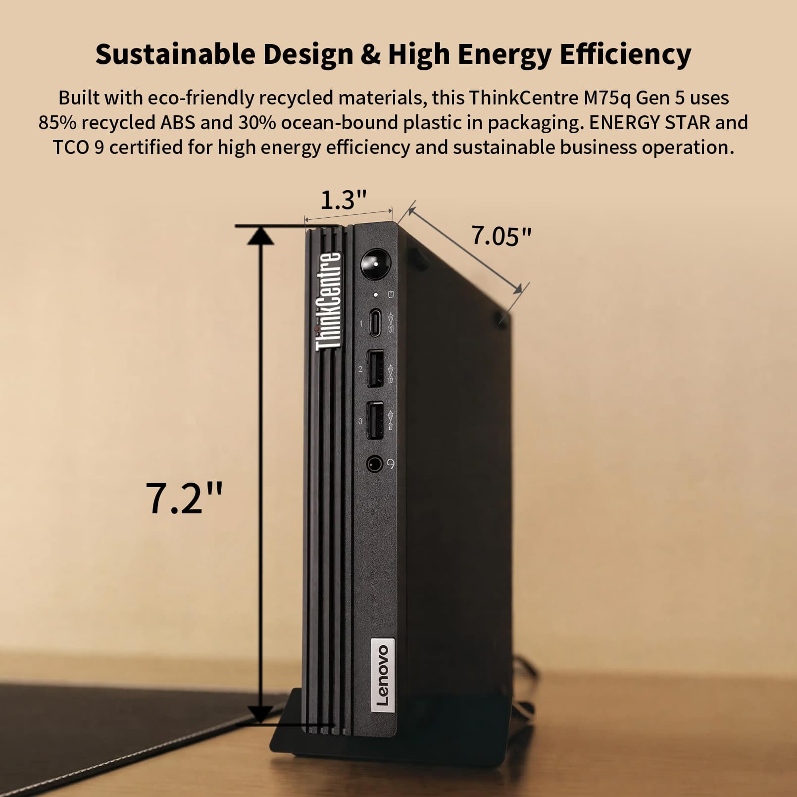 Lenovo Upgraded ThinkCentre M75q MFF Desktop AMD Ryzen 3 8300GE