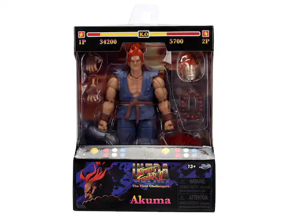 1P 34200 K.O 5700 2P 13+ Jo STREET FIGHTER II The Final Challengers Akuma WARNING: The Final Challengers CHOKING HAZARD Small parts Not for children under 3 265 Akuma ATTENTION: RISQUE DE SOUFFOCATION Portes pièces convention X EI entants 2