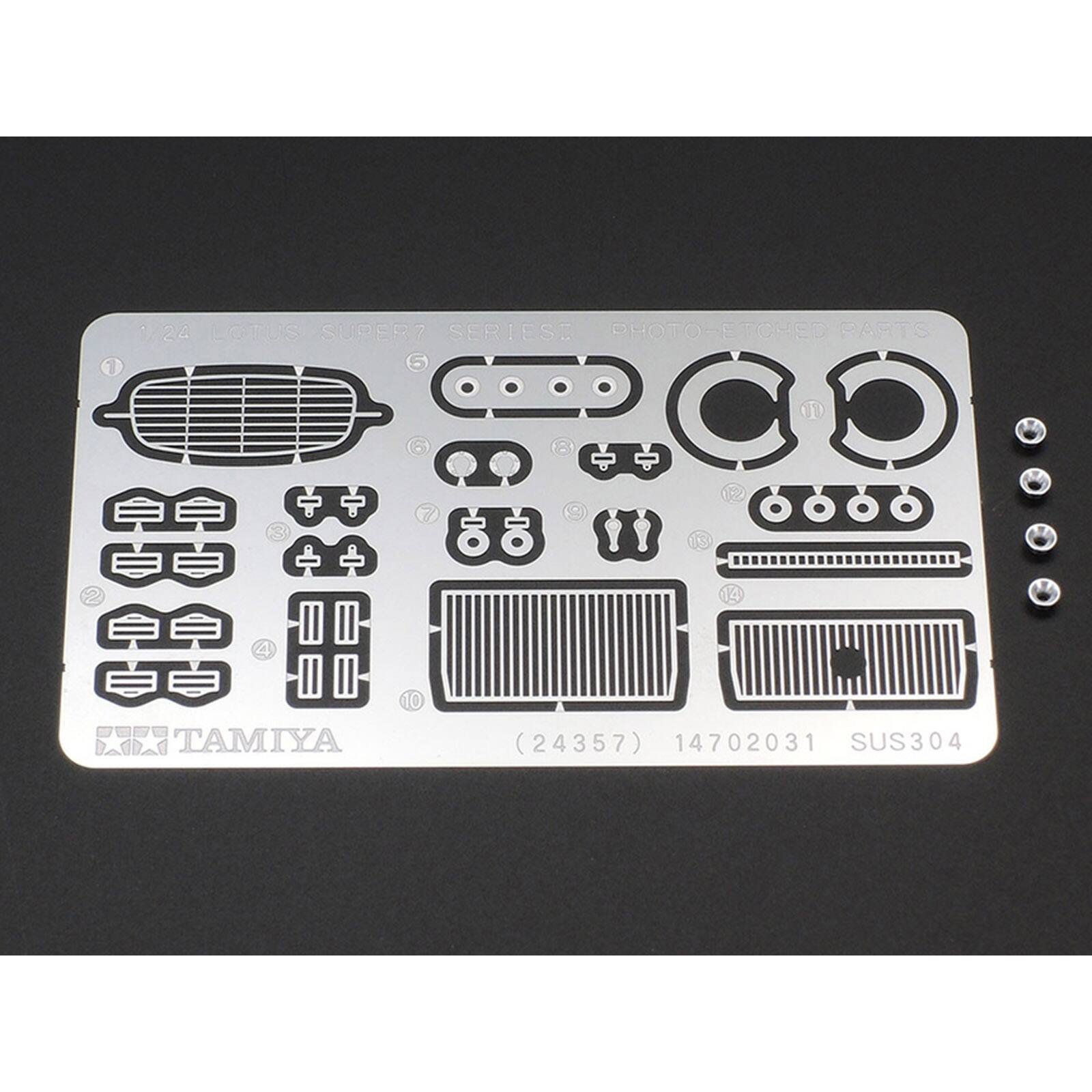 1/24 LOTUS SUPER7 SERIES PHOTO-ETCHED PARTS

1
2
3
4
5
6
7
8
9
10

TAMIYA
(24357) 14702031 SUS304
