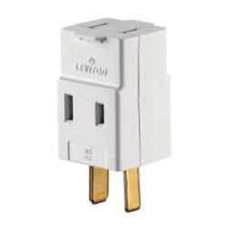 Leviton - Non-Grounded 3 outlets Outlet Adapter 1 pk