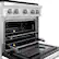 Alt View 12. ZLINE - 30 in. Wide 4 Burner 4.2 cu. ft. Freestanding Paramount Dual Fuel Range with DuoPro Cooktop and Electric Oven - White Matte.