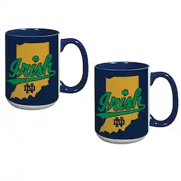 Indigo Falls - Notre Dame Fighting Irish 15oz. Hometown Coffee Mug Two-Pack - Multicolor