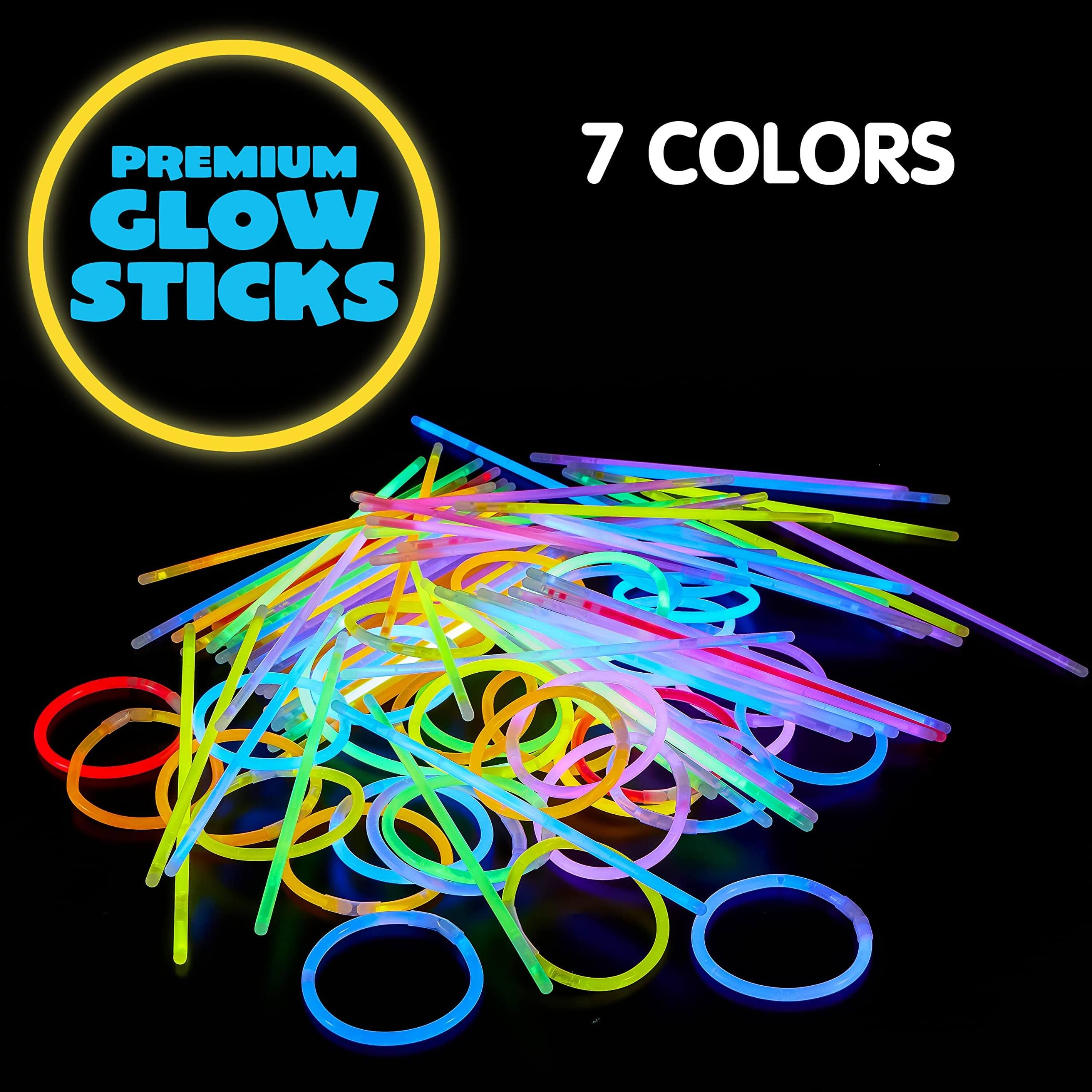 PREMIUM GLOW STICKS  
7 COLORS