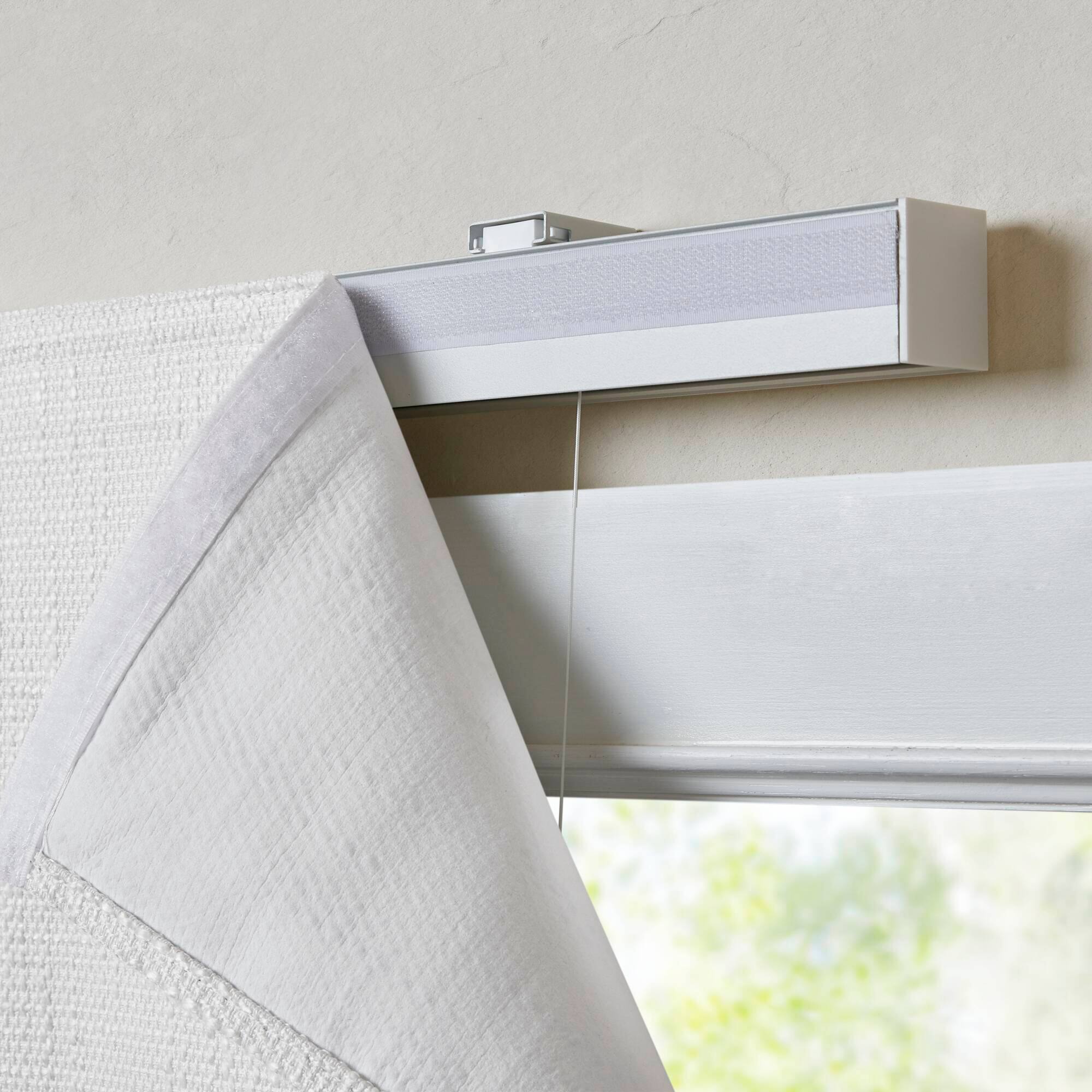 Alt View 7. BreeBe - 1 PCS 35x64' Total Blackout Cordless Roman Shade White - White.