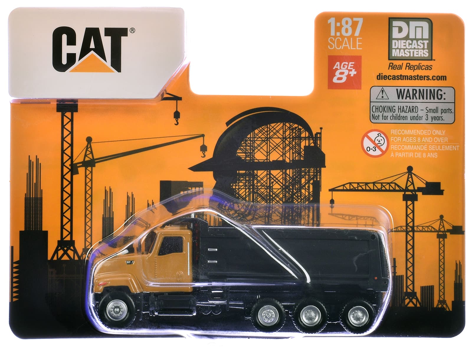 CAT Caterpillar CT681 Dump Truck 1/87 (HO) Diecast Model by Diecast Masters - Yellow