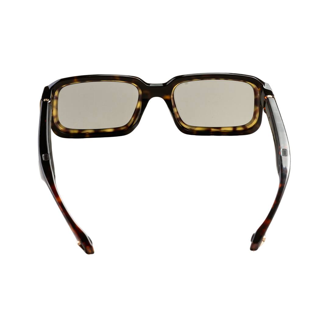 Back. Chamelo - Lion City Audio Sunglasses with Instant Adjustable Tint - Glossy Black.