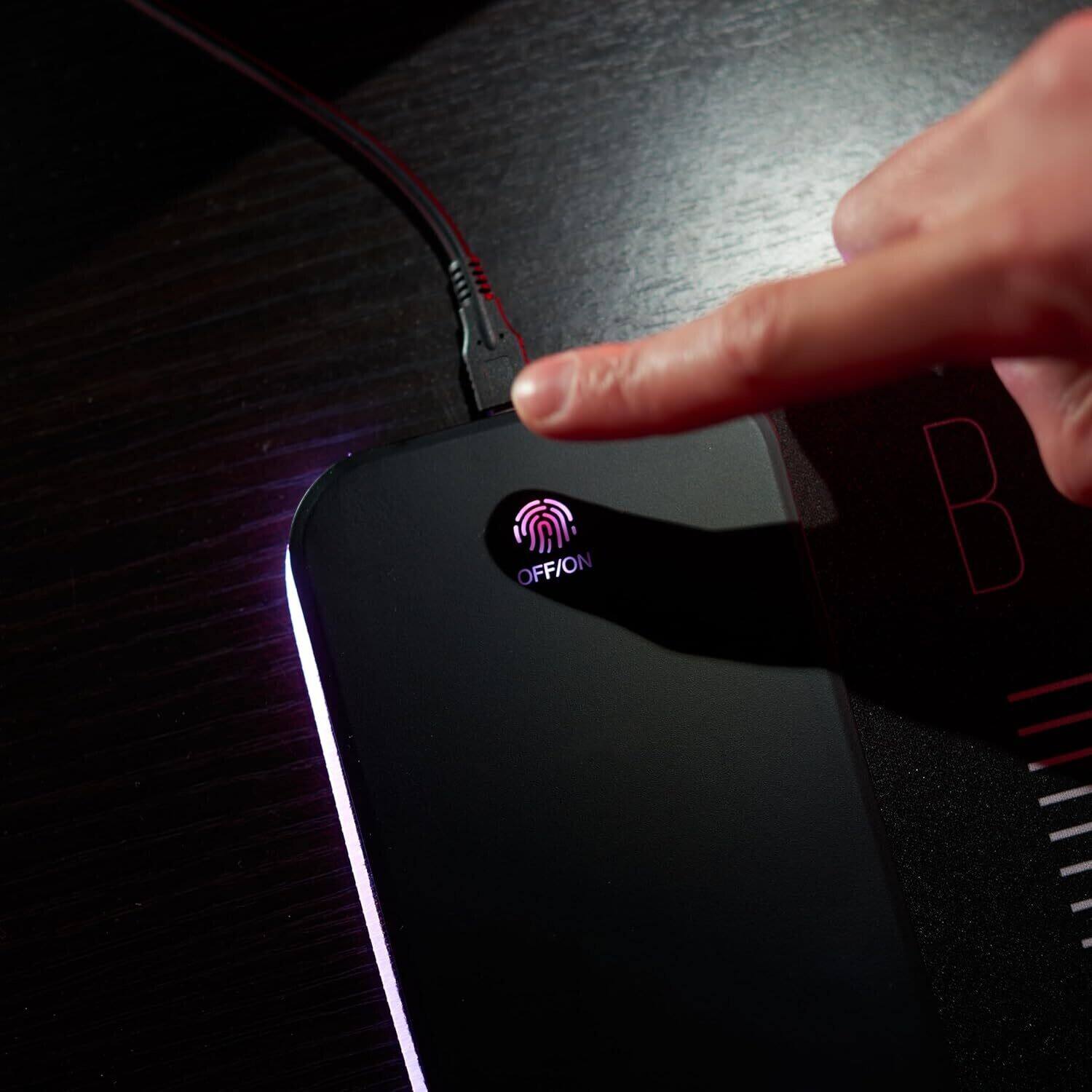 Alt View 4. Numskull - Numskull - Power Idolz - Batman - Oversize Gaming Mat & Mobile Charger   - Collectibles - Multicolor.