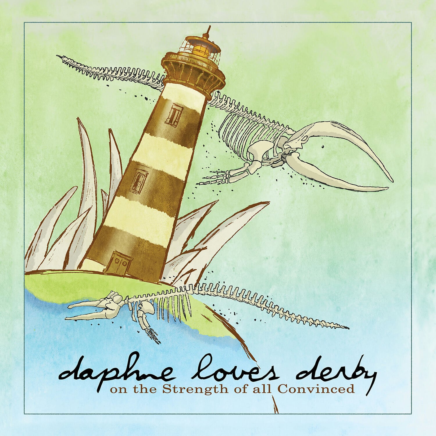 Daphne Loves Derby - On the Strength of All Convinced - Seafoam Green   - VINYL LP