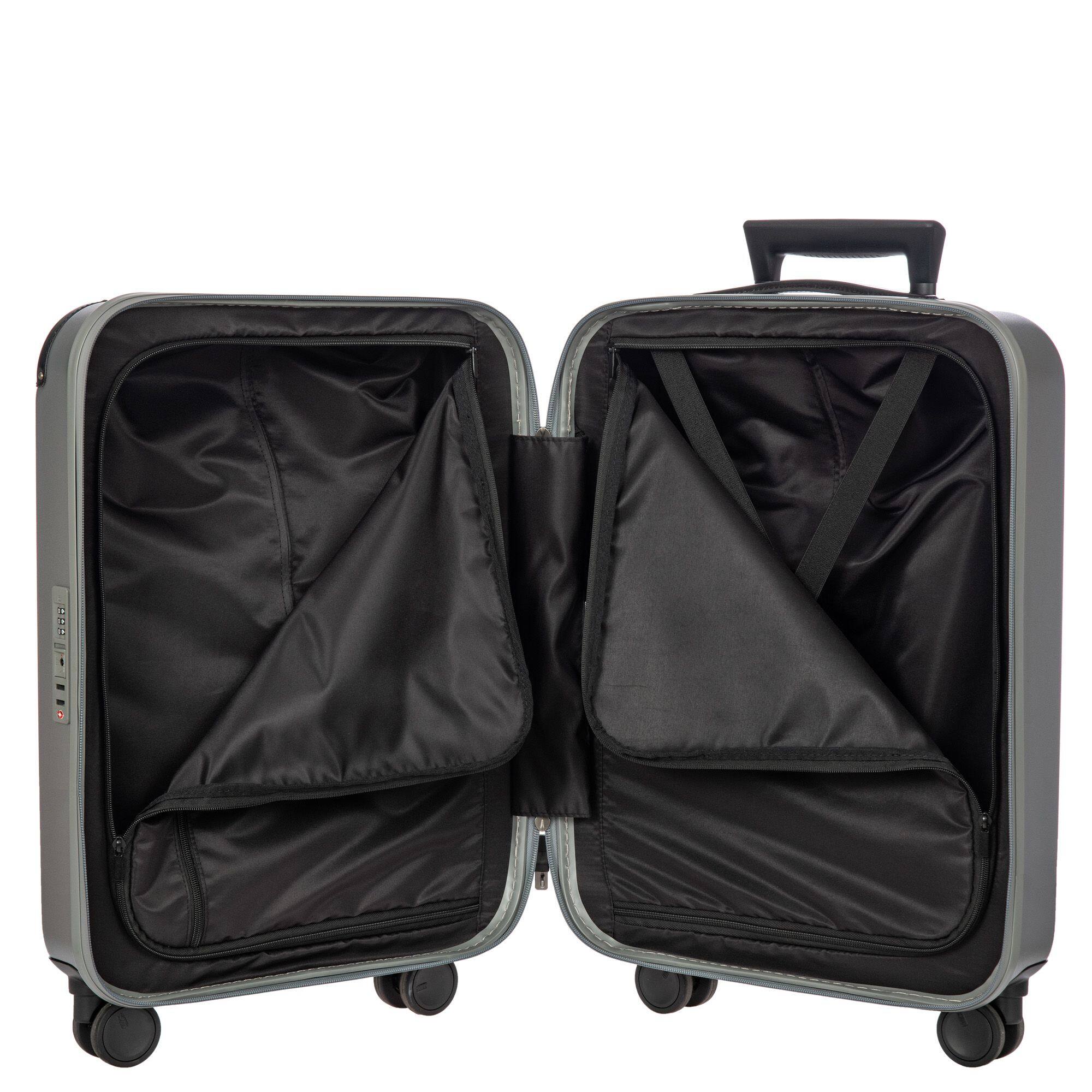 Alt View 2. Bric's - Amalfi Hardside 21" Carry On Spinner Luggage - Silver/Black.