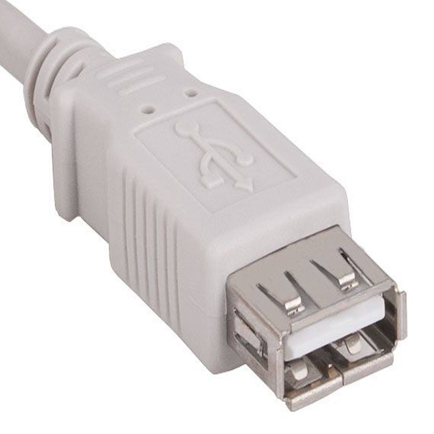 Front. Sanoxy - Sanoxy 1ft USB 2.0 A Male to A Female Extension Cable, White - White.