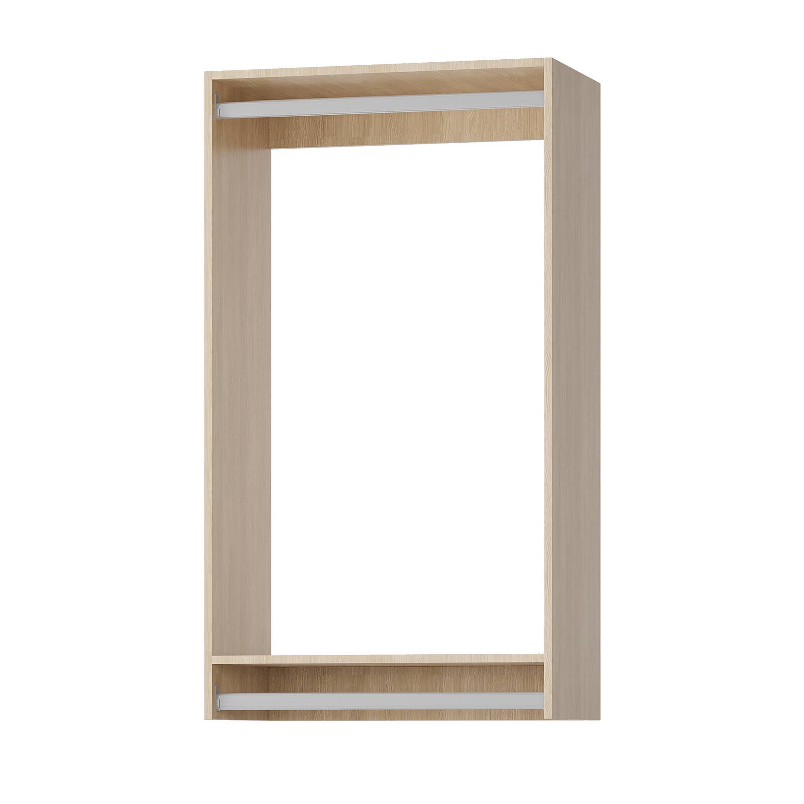 Alt View 7. Roomtec - Roomtec 31.5 in Wood Double Hanging Closet Unit-Customizable Wall Mounted Modular Closet System for Bedroom Closet - Wood.