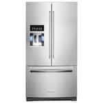 KitchenAid - 26.8 Cu. Ft. Standard-Depth French Door Refrigerator with Exterior Ice and Water Dispenser - Stainless Steel