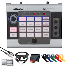 Zoom - V3 Vocal Processor, Vocal Effects Pedal, 16 Studio Grade Effects