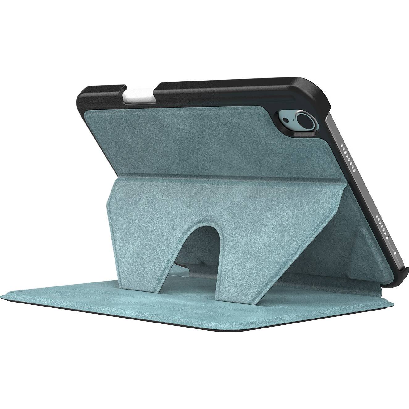 Left. SaharaCase - Multi-Angle Case for Apple iPad mini (A17 Pro) and Apple iPad mini (6th Generation 2021) - Aqua.