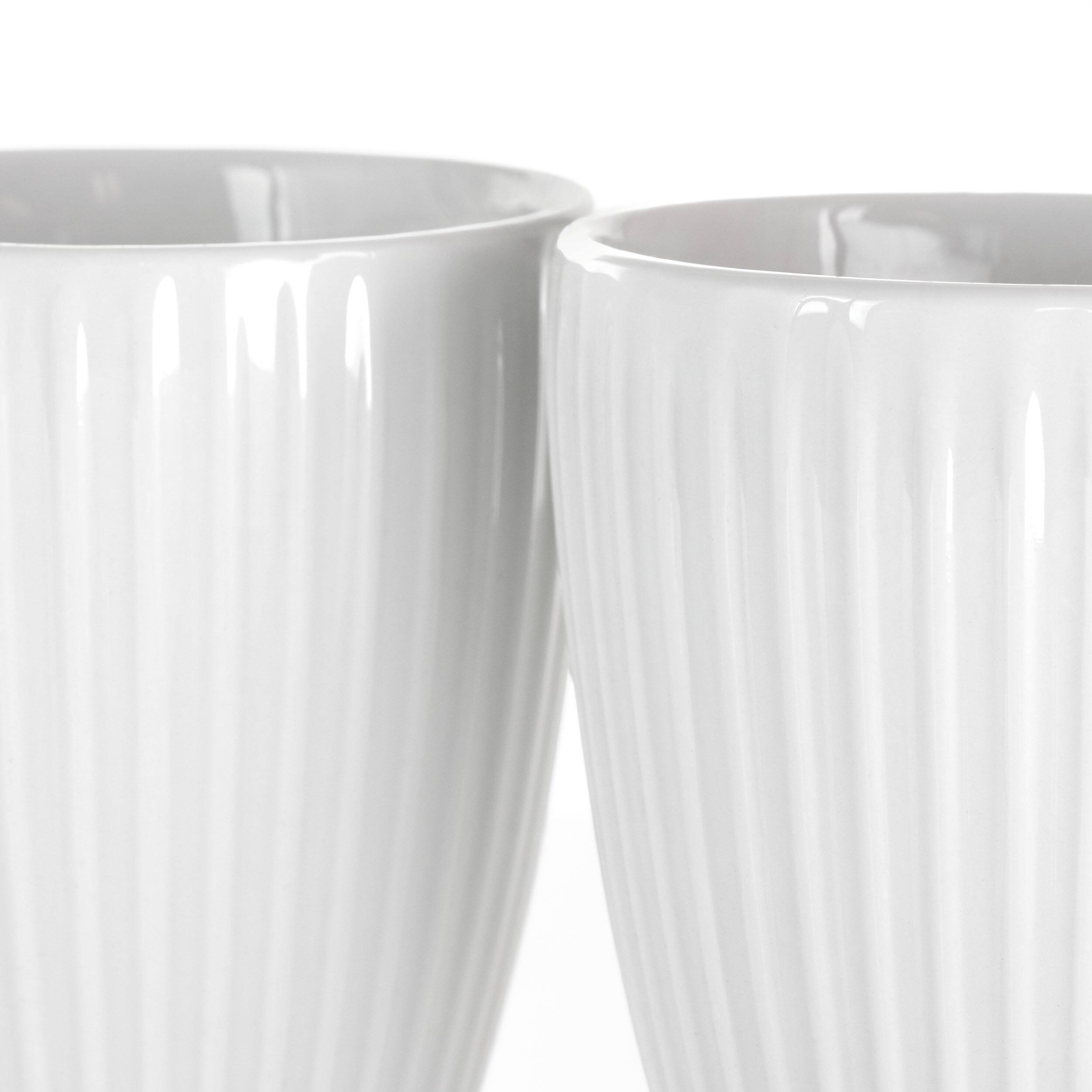 Alt View 4. Elama - Elama Elle 12 Piece Round Porcelain Mug Set in White - White.