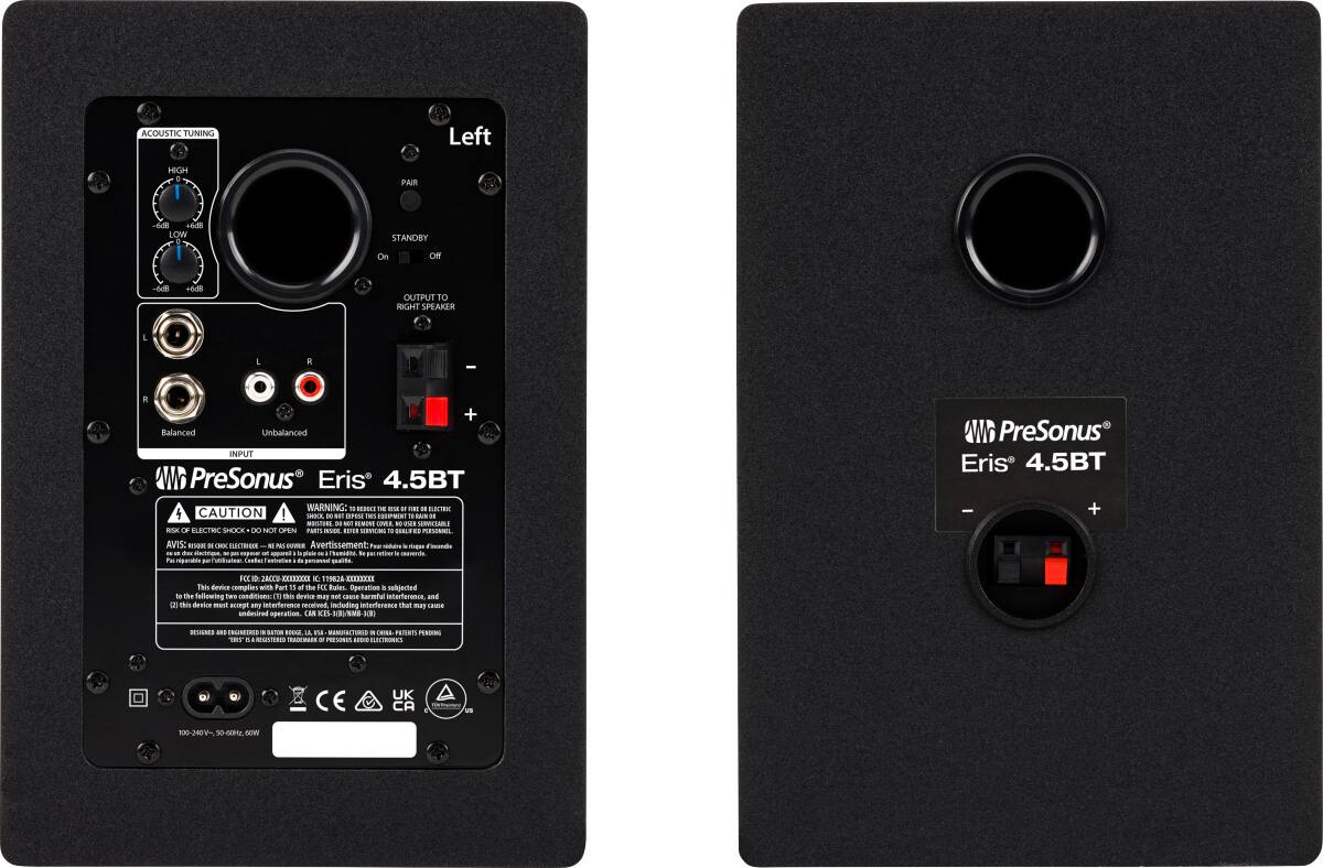 Alt View 11. PreSonus - Studio Monitors ERIS 4.5BT - Black.