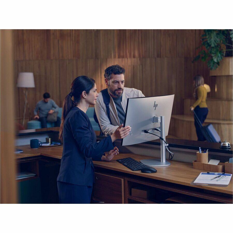 Alt View 4. HP - HP EliteStudio 8 AiO G1i All-in-One Computer - Intel Core Ultra 7 265 - vPro Technology - 16 GB - 512 GB SSD - 23.8" Ful - Pike Silver.