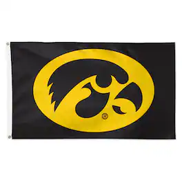 WinCraft - Iowa Hawkeyes 3' x 5' Single-Sided Deluxe Secondary Team Logo Flag - Multicolor