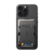 Front. SUPCASE - MagFlip Magnetic Wallet with Stand - 5-Card Storage, RFID Blocking, and Strong Magnetic Lock - Carbon.