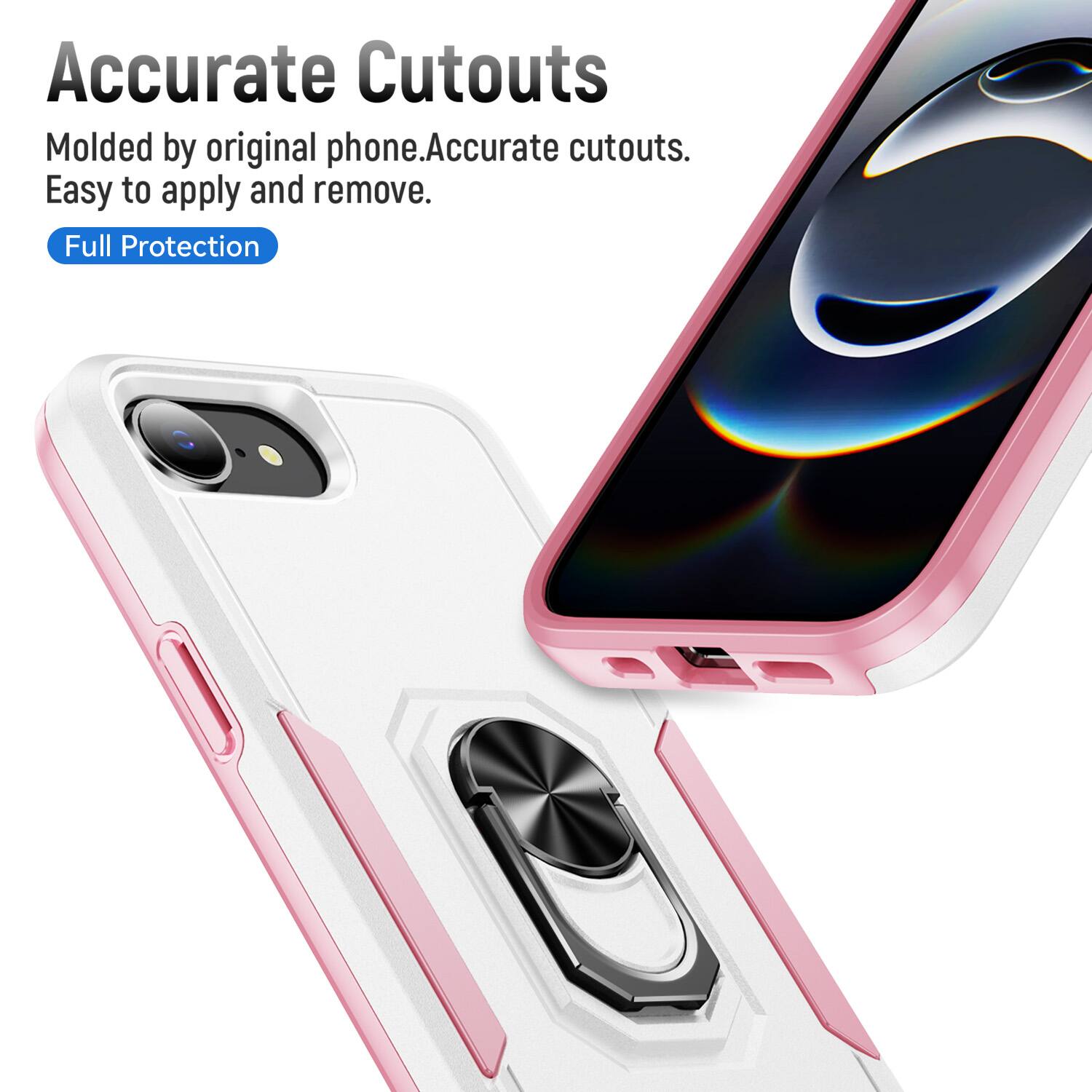 Accurate Cutouts  
Molded by original phone. Accurate cutouts. Easy to apply and remove.  
Full Protection