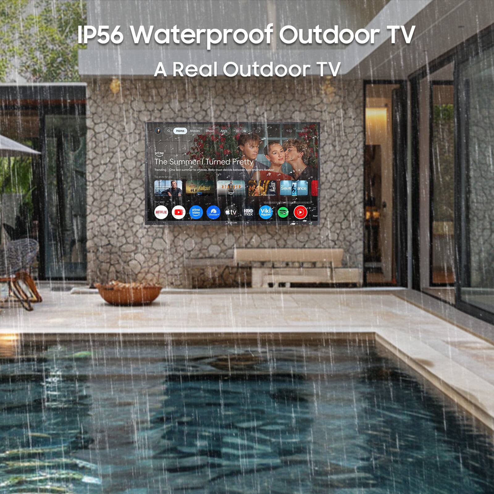 IP56 Waterproof Outdoor TV  
A Real Outdoor TV  

The Summer I Turned Pretty