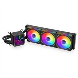 Angle. Lian Li - LIAN LI Galahad II LCD 360mm Black AIO, Intel & AMD Compatible - GA2ALCD36INB - Black.