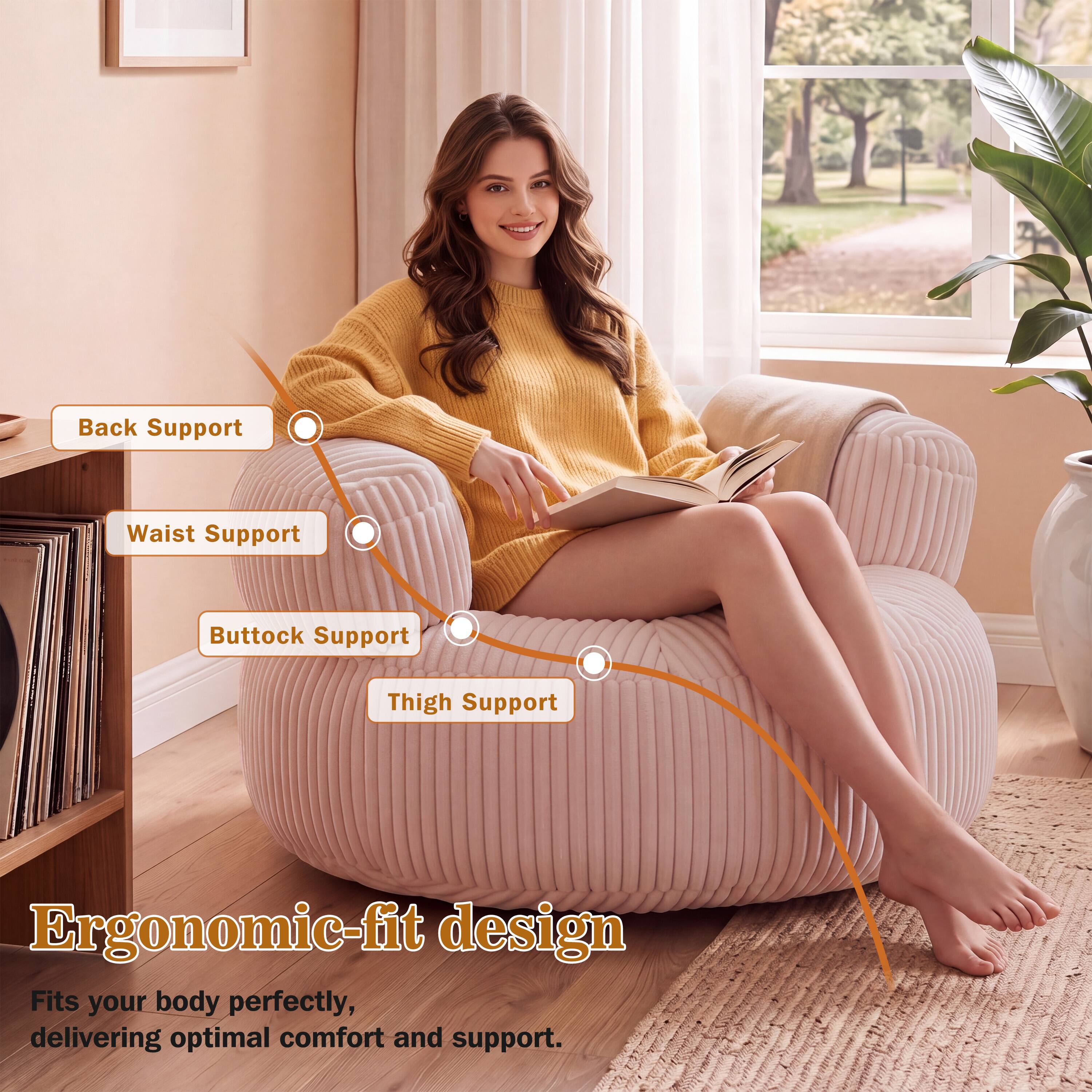 Back Support  
Waist Support  
Buttock Support  
Thigh Support  

Ergonomic-fit design  
Fits your body perfectly, delivering optimal comfort and support.