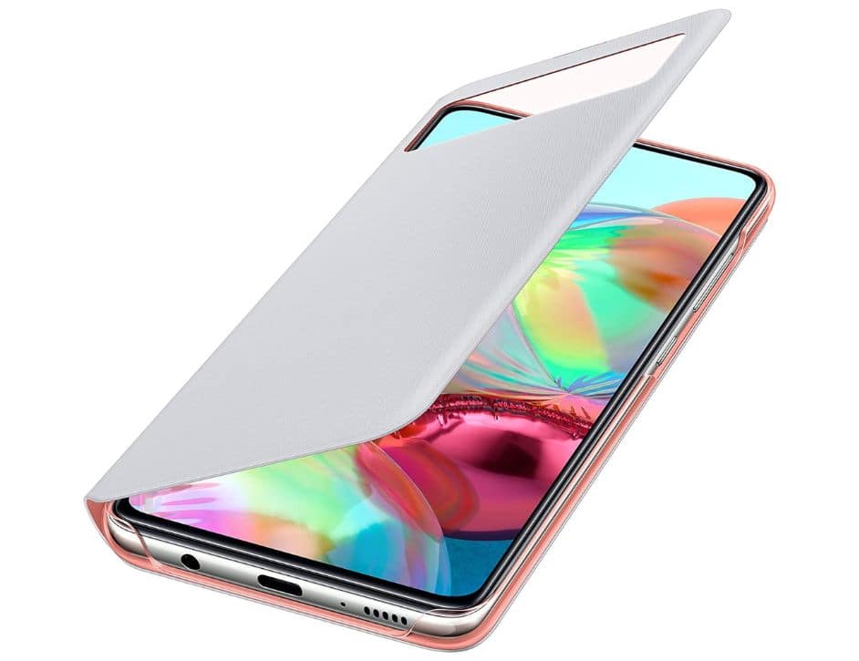 Samsung - S View Wallet Cover for Galaxy A51 5G | Color: - White