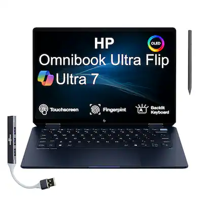 HP Omnibook Ultra Flip 2 in 1 Laptop 14.0 2.8K Display (Ultra 7 HP Omnibook Ultra Flip 2 in 1 Laptop 14.0 2.8K Display (Ultra 7