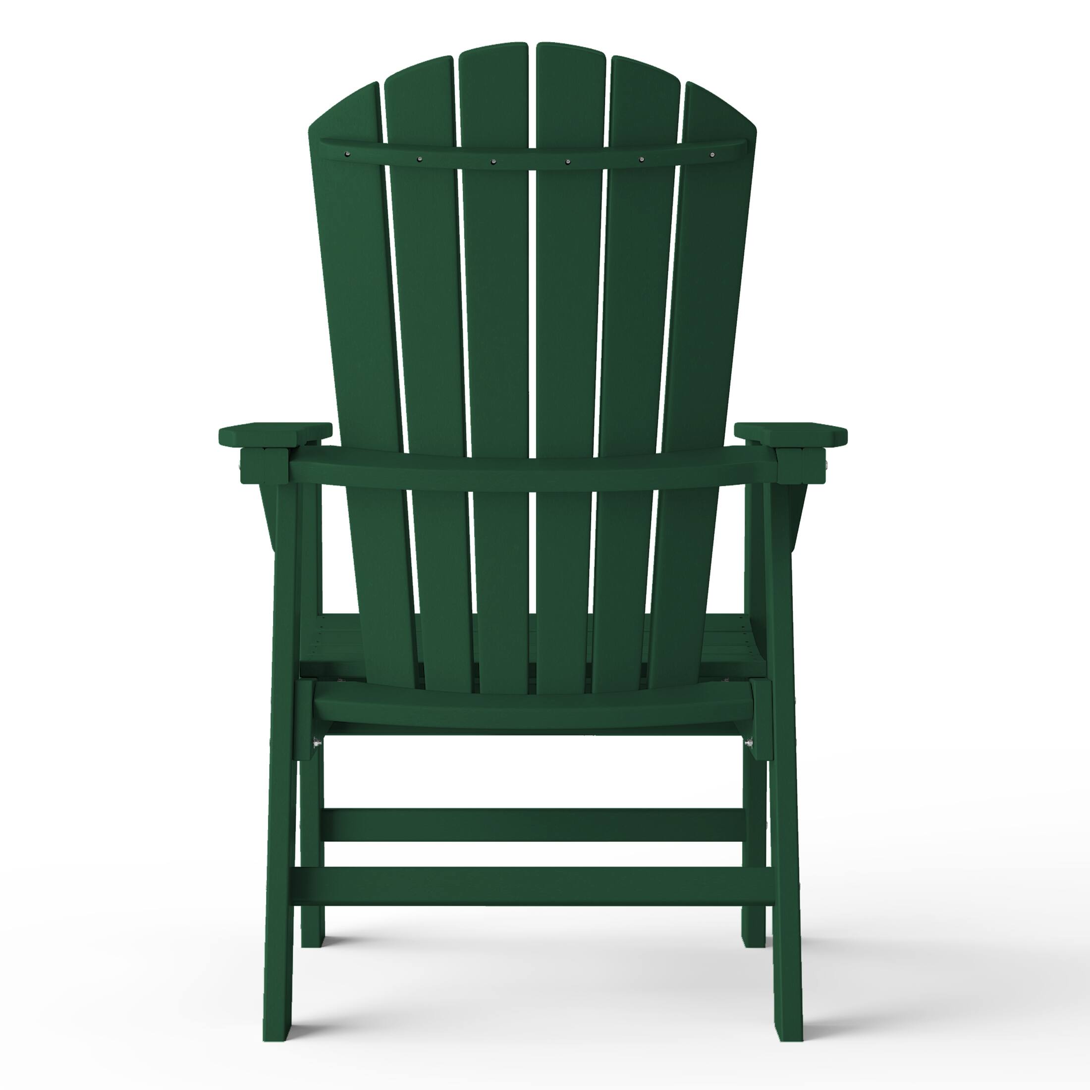 Back. WestinTrends - WestinTrends Dylan Outdoor Patio Shell-back Adirondack Dining Chair Weather Resistant - Dark Green.