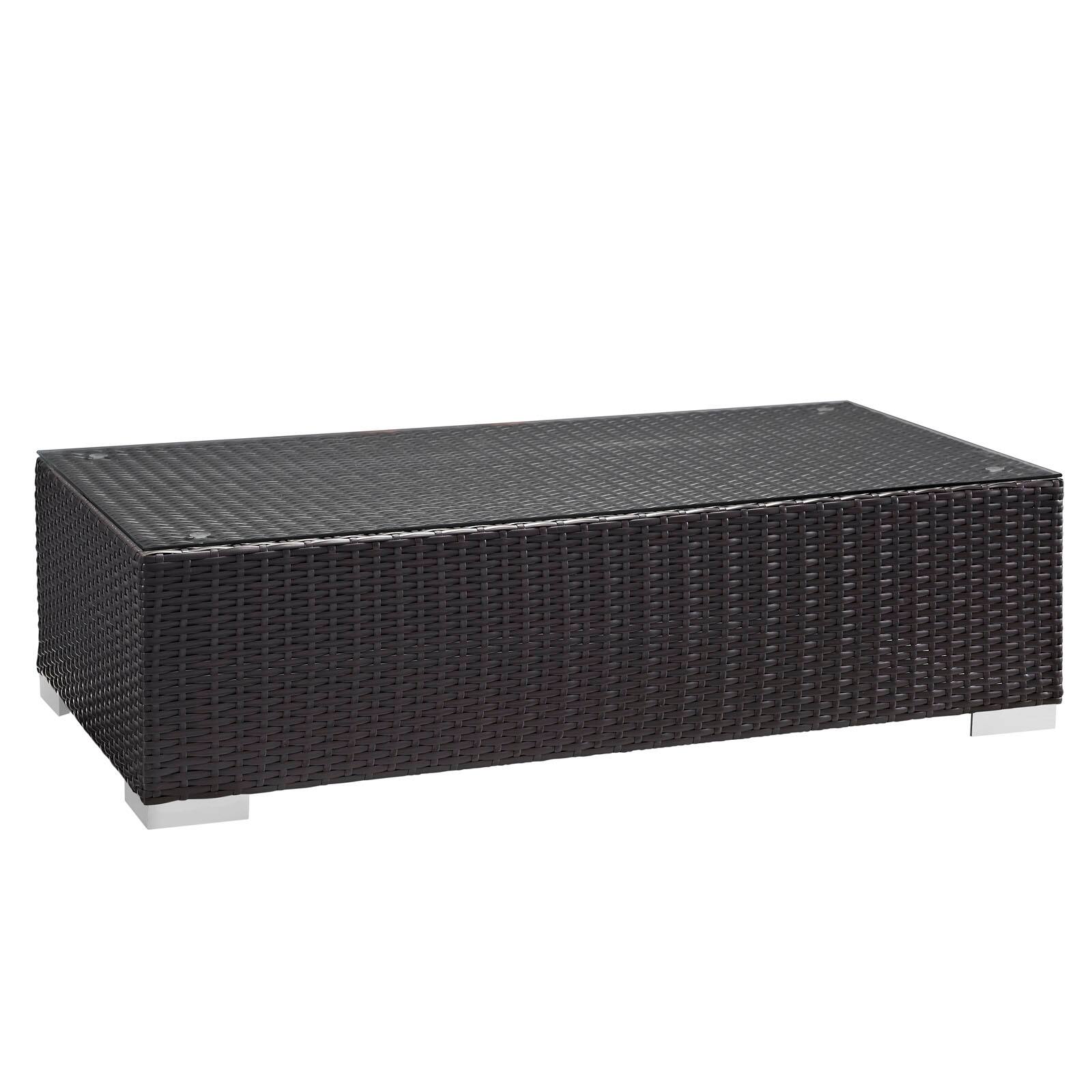 Front. Modway - Gather Outdoor Patio Coffe Table by Modway - Espresso.