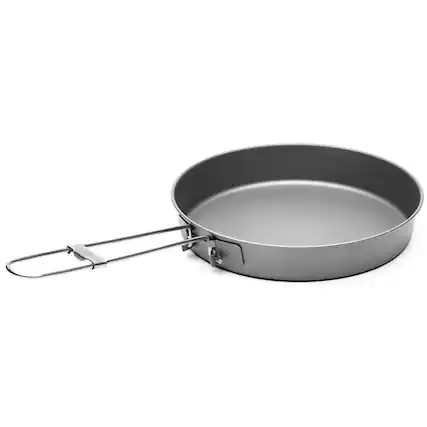 Front. TOAKS - TOAKS Titanium 6.5" Frying Pan - Outdoor Cooking - Gray.