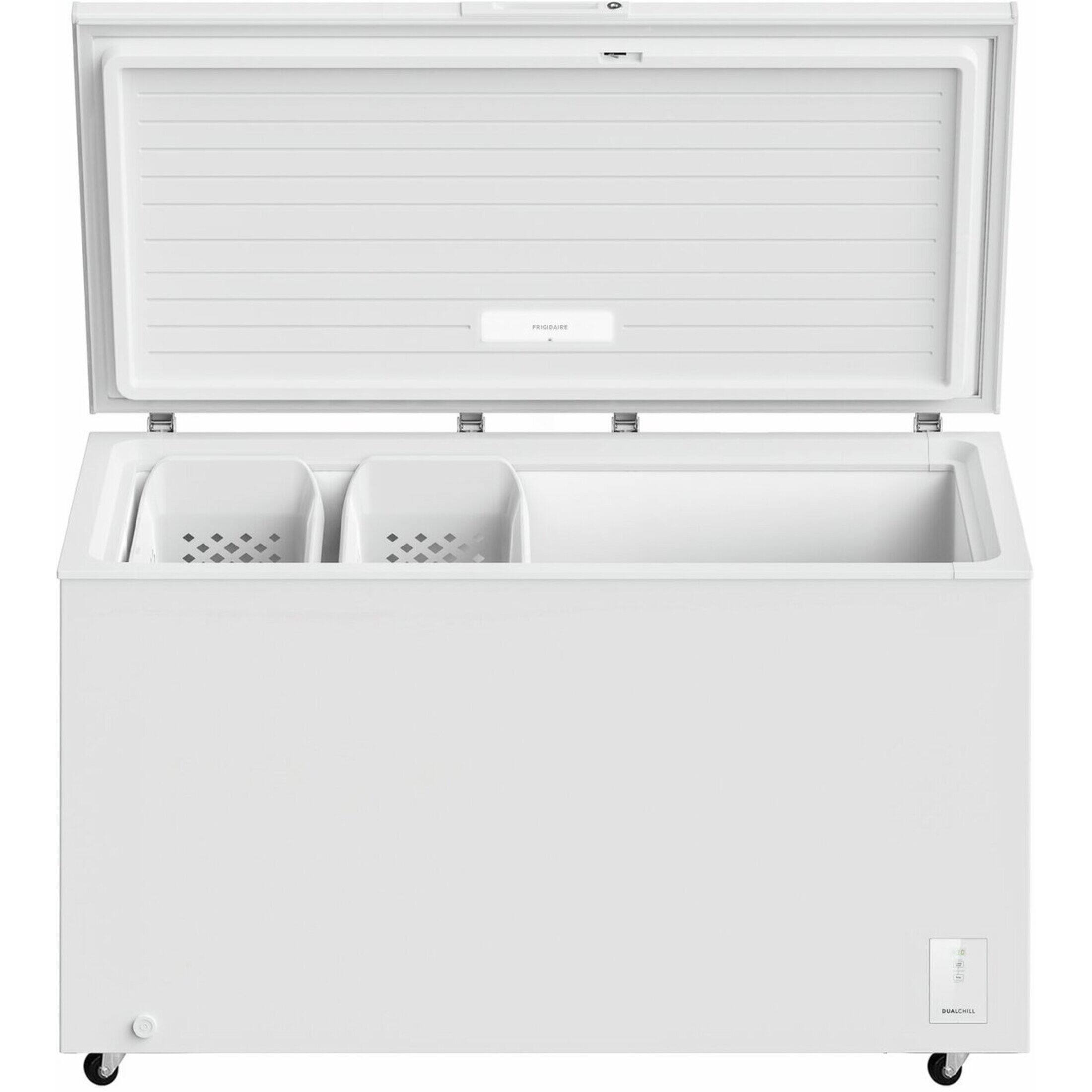 Left. Frigidaire - 20 cu. ft. Convertible Garage Ready Chest Freezer - White.