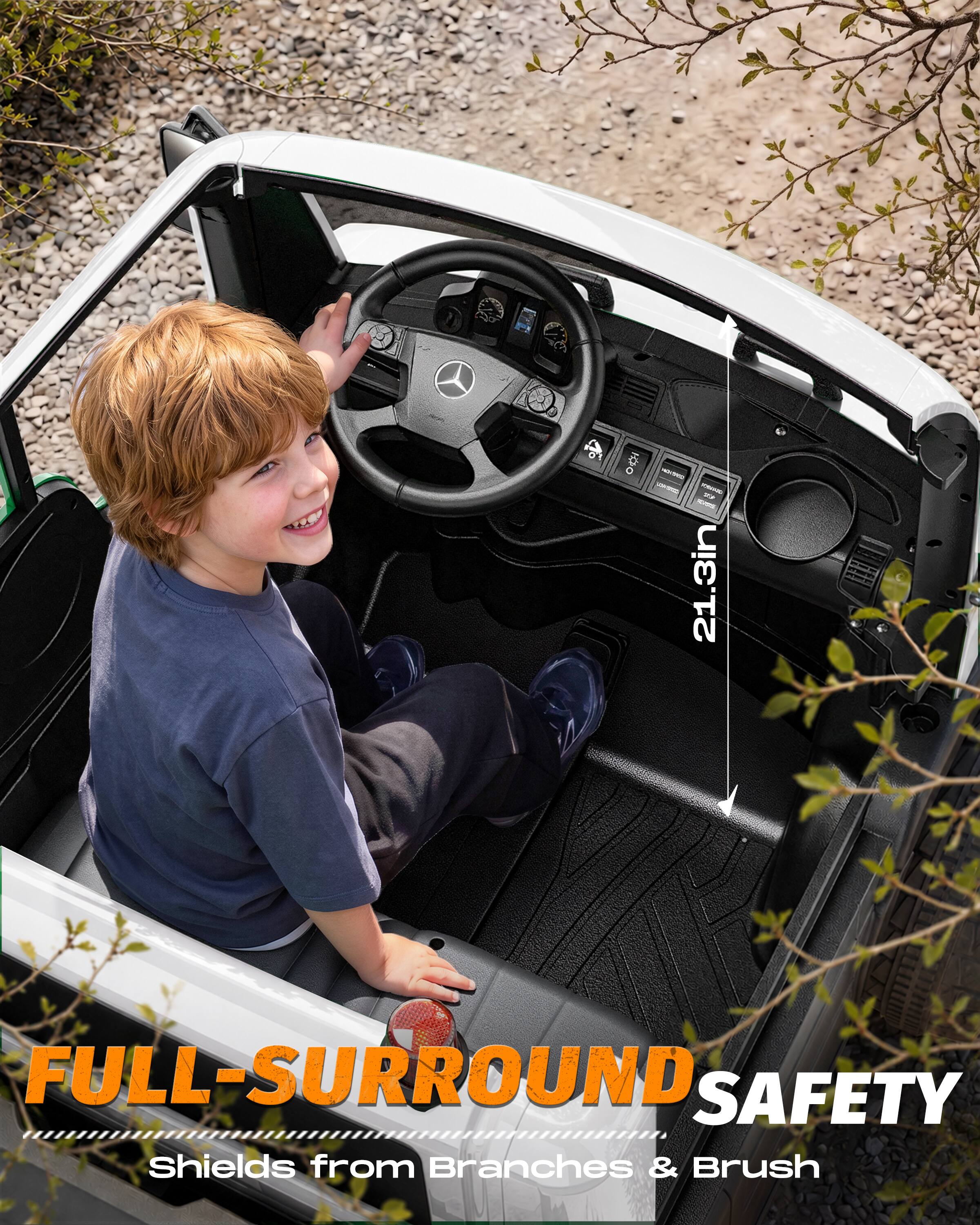 - VII 21.3in
FULL-SURROUND SAFETY
Shields from Branches & Brush