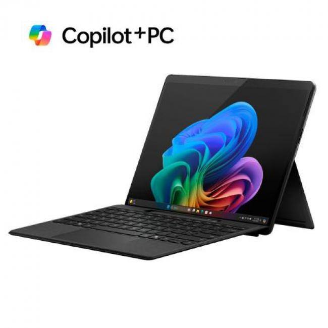 Alt View 5. Microsoft - Microsoft Surface Pro Copilot+ PC Touchscreen 13" OLED Snapdragon X Elite Processor 16GB Ram 1TB SSD (11th Edition) - Black.