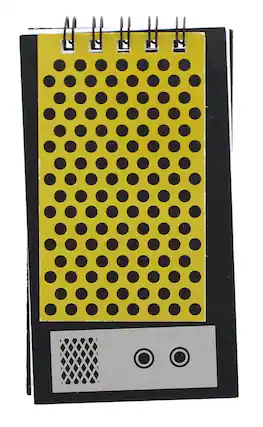 Front. Nerd Block - Star Trek Classic Communicator Paper Notepad - Black.