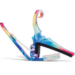 Kyser - Quick-Change Guitar Capo for 6-String Acoustic Guitar, One-Handed Spring Clamp for Fast Key Changes and Performance - Tie-Dye