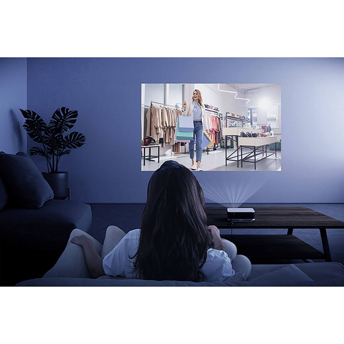 Alt View 5. Epson - Epson Lifestudio Pop Full HD 3-Chip 3LCD Wireless Smart Projector, White.