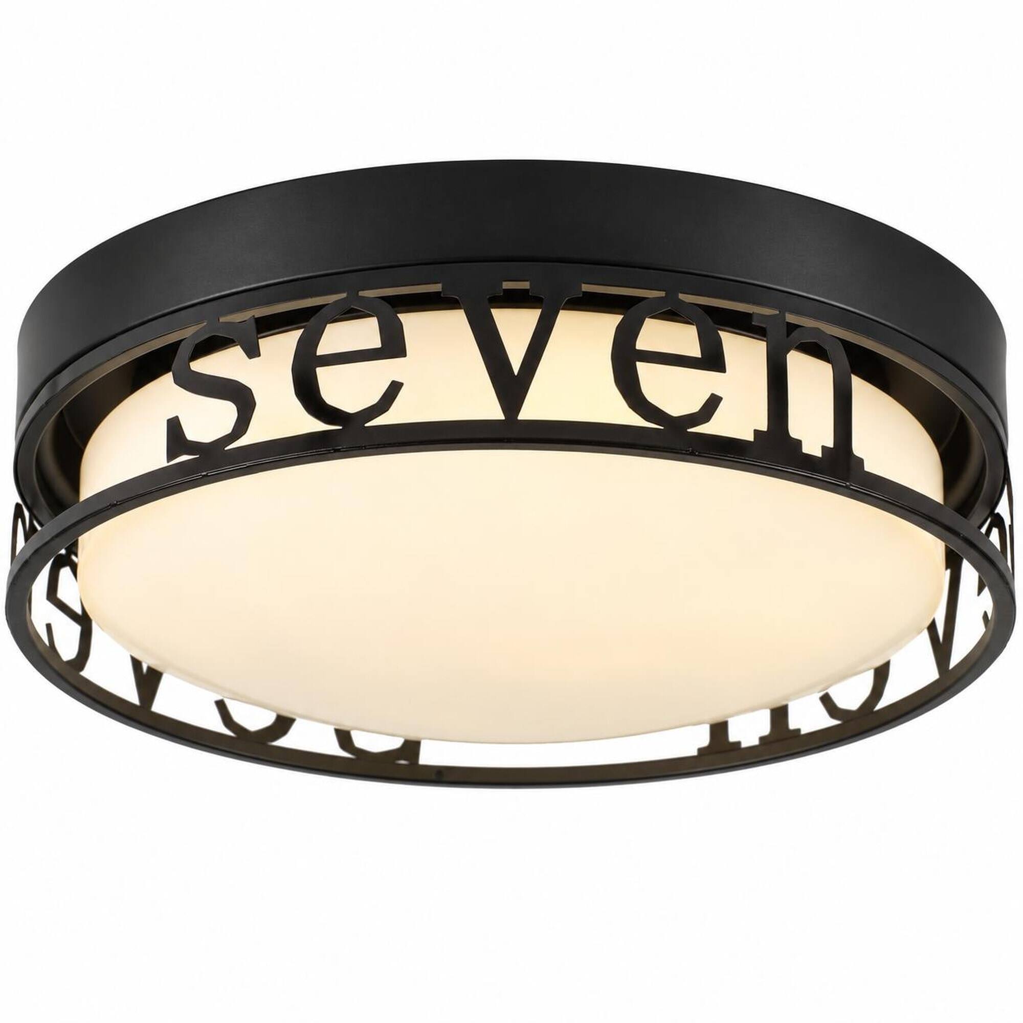 RYHNUYNE LED Flush Mount Ceiling Light, 11.81 in Cutout Letter Frame, 5 ...