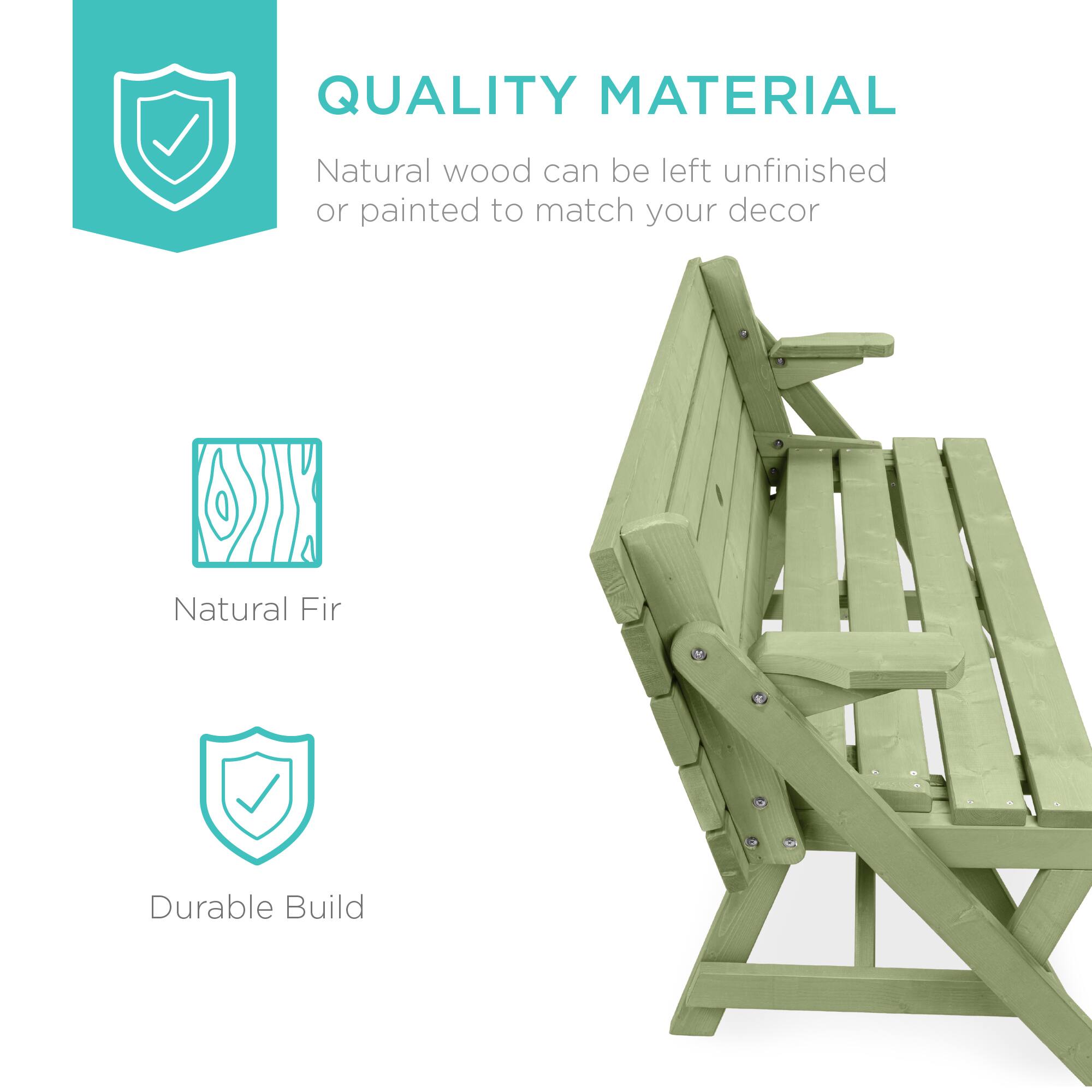 QUALITY MATERIAL  
Natural wood can be left unfinished or painted to match your decor  

Natural Fir  

Durable Build