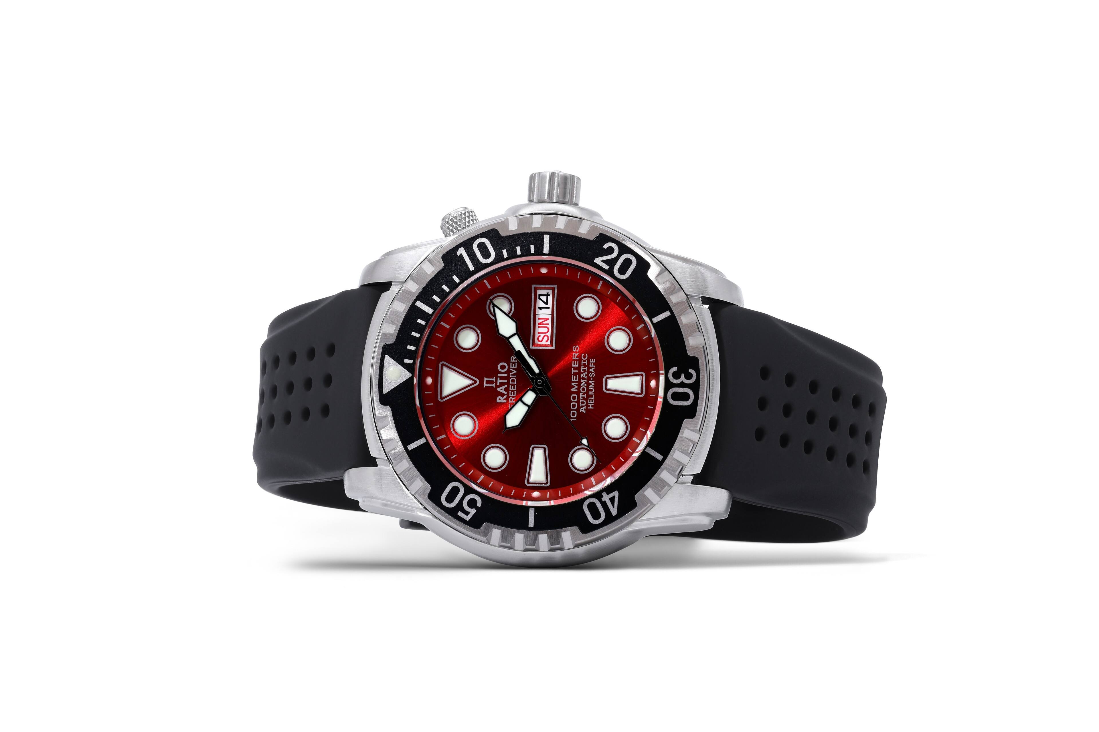10 RATIO REEDIVER 14 SUN - 20 METERS AUTOMATIC HELIUM-SAFE 30 1000 AU 50 40