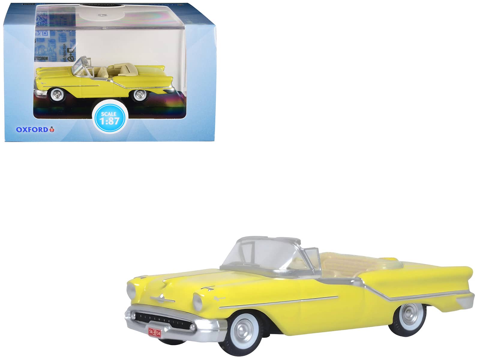 1957 Oldsmobile 88 Convertible Coronado Yellow 1/87 (HO) Scale Diecast Model Car by Oxford Diecast price history on PriceWatchPro