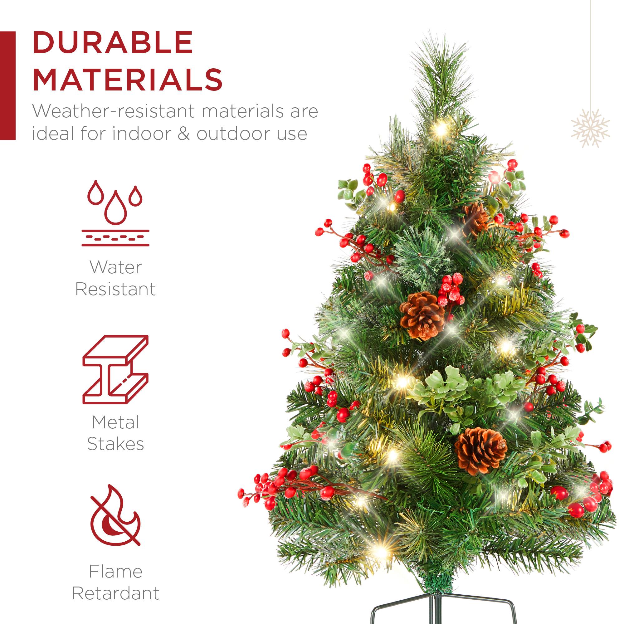 DURABLE MATERIALS

Weather-resistant materials are ideal for indoor & outdoor use

- Water Resistant
- Metal Stakes
- Flame Retardant