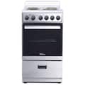 Premium Levella - 20″ 4-Burner Portable Electric Stove - Stainless Steel