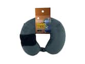 Pursonic - Memory Foam Travel Pillow with Sleep Mask - Gray