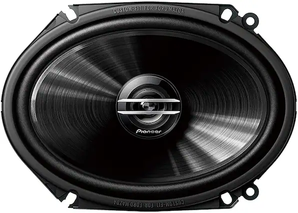 Front. Pioneer - Pioneer 6x8inch Coaxial Speaker System - Black.