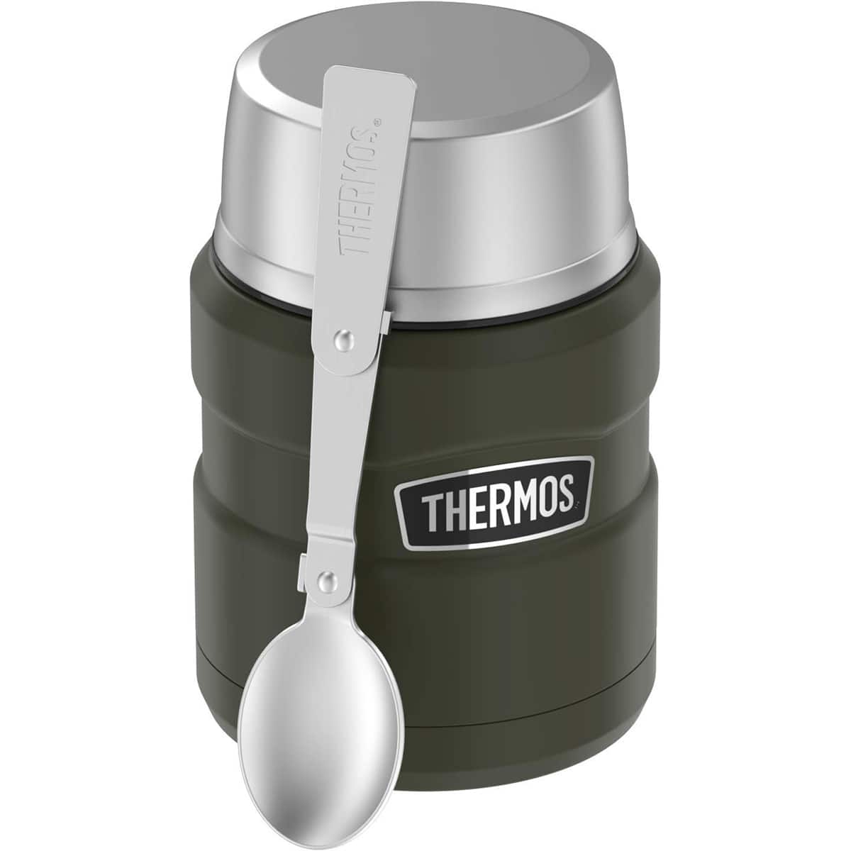 Thermos - 16 oz Stainless King Insulated Food Jar Container - Matte Army Green