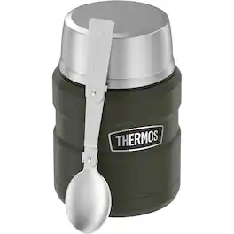 Thermos - 16 oz Stainless King Insulated Food Jar Container - Matte Army Green